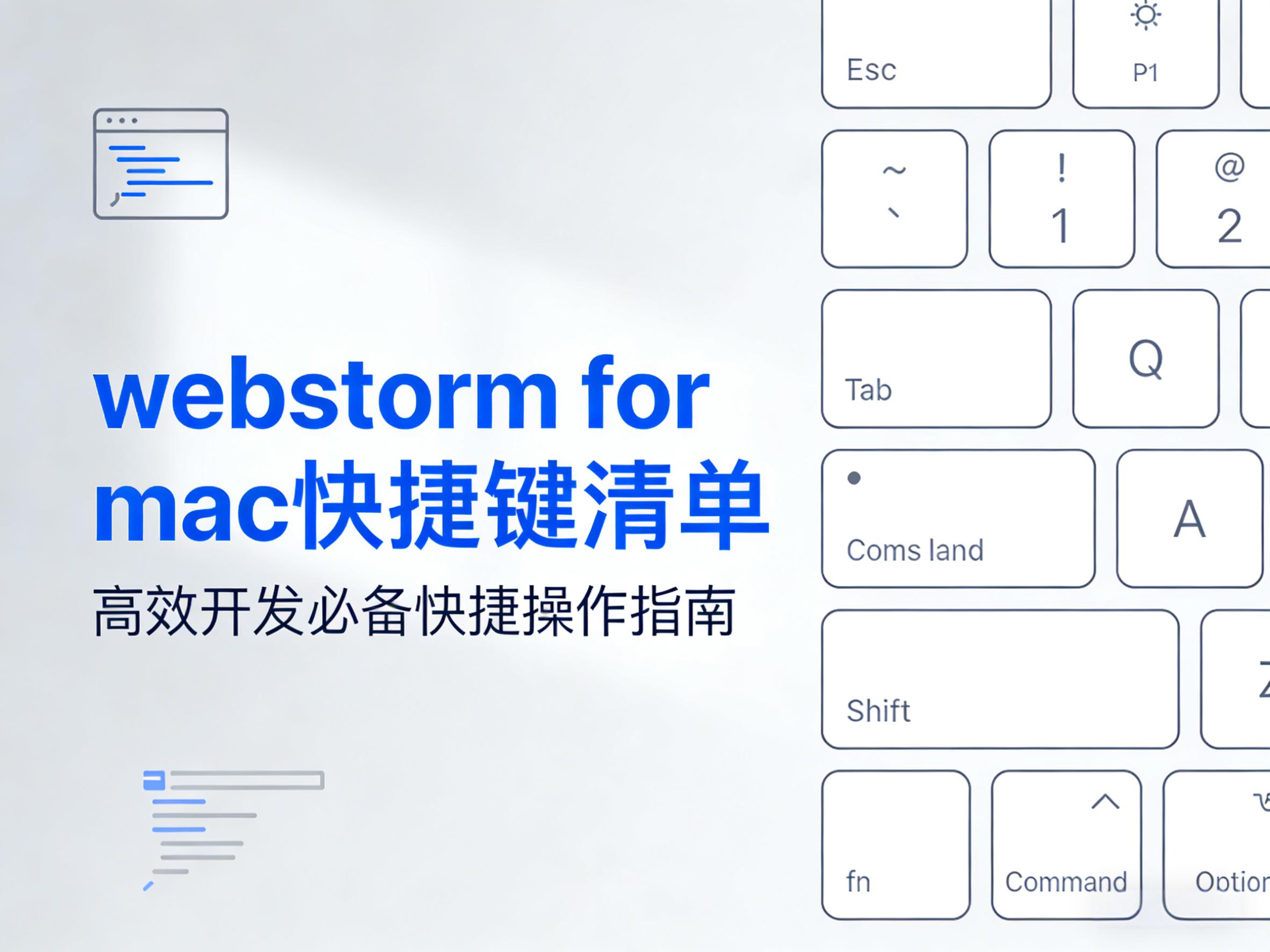 webstorm for mac快捷键清单 的封面
